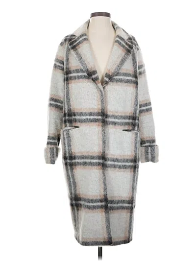 Pre-owned Asos Design Coat In Gray