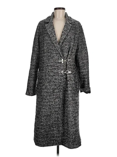 Pre-owned Asos Design Coat In Gray