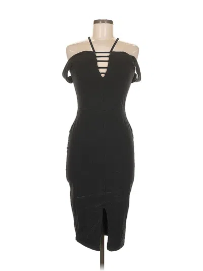 Pre-owned Asos Design Cocktail Dress In Black