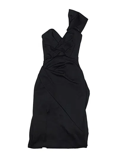 Pre-owned Asos Design Cocktail Dress In Black