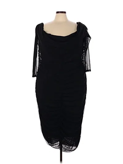 Pre-owned Asos Design Cocktail Dress In Black