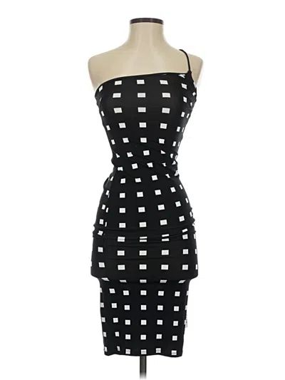 Pre-owned Asos Design Cocktail Dress In Black