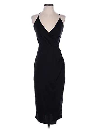 Pre-owned Asos Design Cocktail Dress In Black