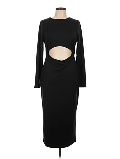 Pre-owned Asos Design Cocktail Dress In Black