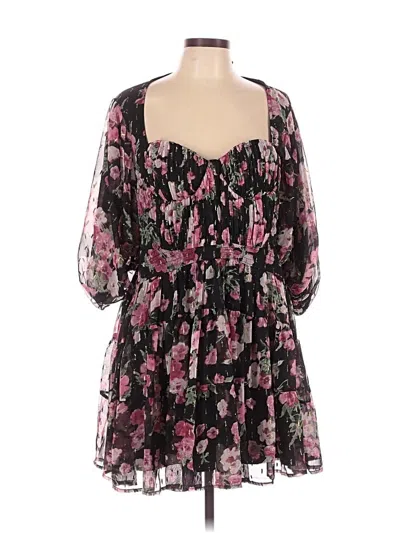 Pre-owned Asos Design Cocktail Dress In Black