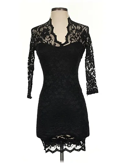 Pre-owned Asos Design Cocktail Dress In Black
