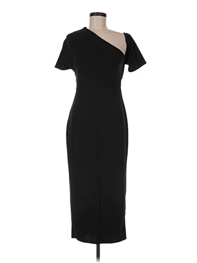 Pre-owned Asos Design Cocktail Dress In Black