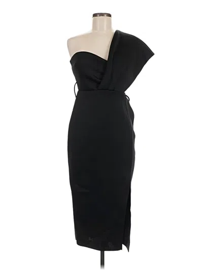 Pre-owned Asos Design Cocktail Dress In Black
