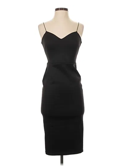 Pre-owned Asos Design Cocktail Dress In Black