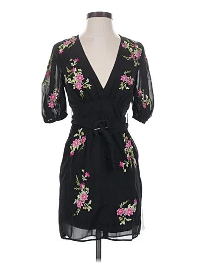 Pre-owned Asos Design Cocktail Dress In Black