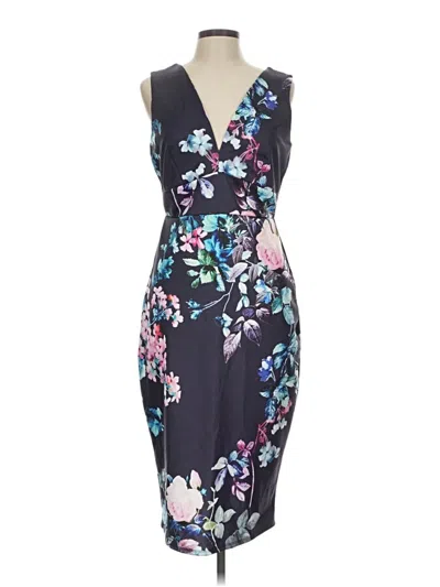 Pre-owned Asos Design Cocktail Dress In Black