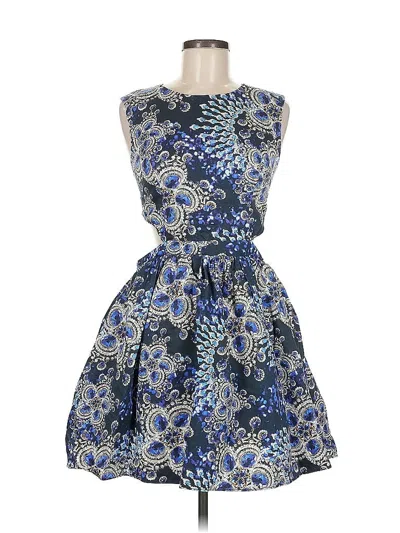 Pre-owned Asos Design Cocktail Dress In Blue