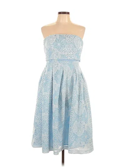 Pre-owned Asos Design Cocktail Dress In Blue