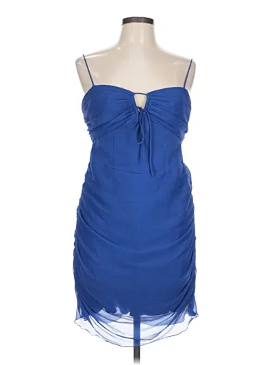 Pre-owned Asos Design Cocktail Dress In Blue
