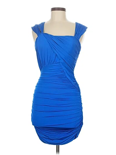 Pre-owned Asos Design Cocktail Dress In Blue