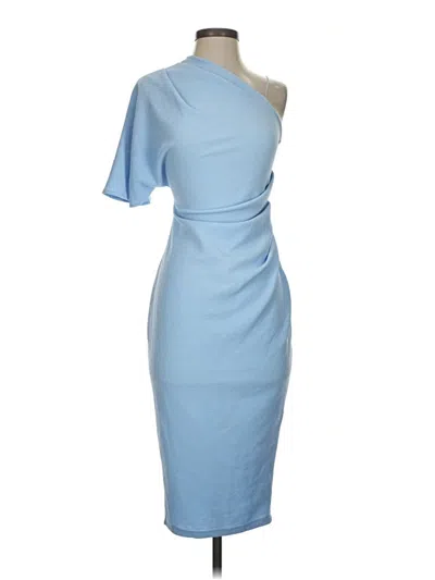 Pre-owned Asos Design Cocktail Dress In Blue