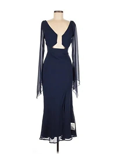 Pre-owned Asos Design Cocktail Dress In Blue