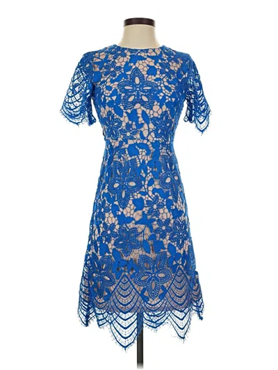 Pre-owned Asos Design Cocktail Dress In Blue