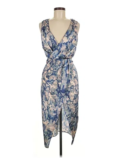 Pre-owned Asos Design Cocktail Dress In Blue