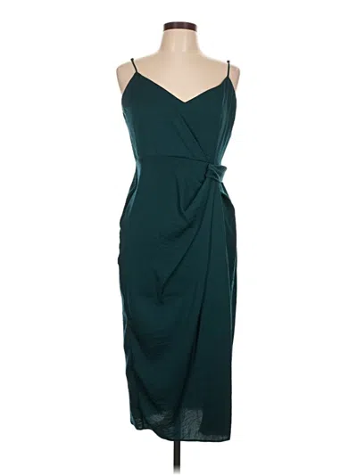 Pre-owned Asos Design Cocktail Dress In Blue