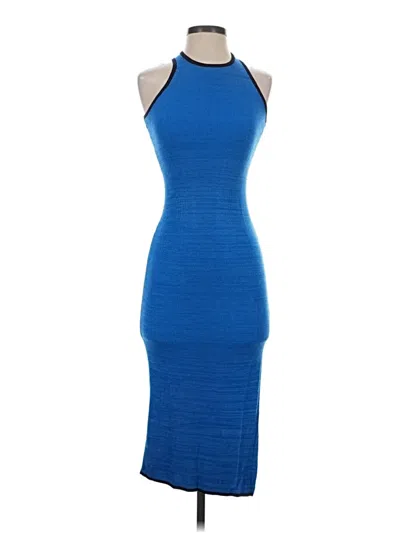 Pre-owned Asos Design Cocktail Dress In Blue