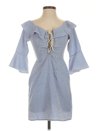 Pre-owned Asos Design Cocktail Dress In Blue