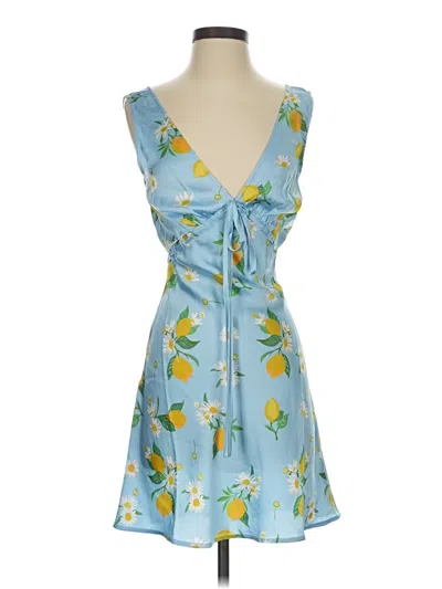 Pre-owned Asos Design Cocktail Dress In Blue
