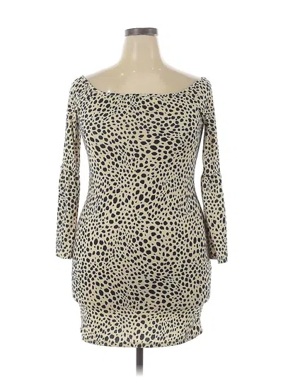 Pre-owned Asos Design Cocktail Dress In Brown