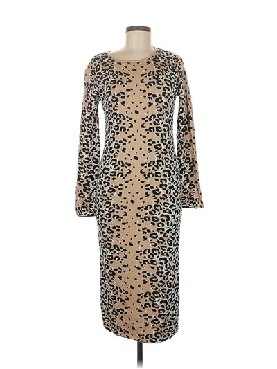 Pre-owned Asos Design Cocktail Dress In Brown