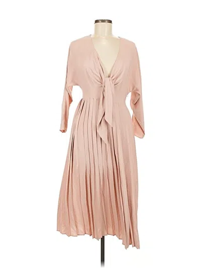 Pre-owned Asos Design Cocktail Dress In Brown