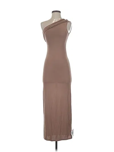 Asos Design Cocktail Dress In Brown