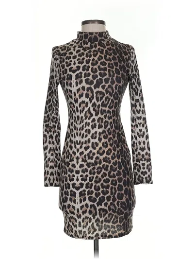 Pre-owned Asos Design Cocktail Dress In Brown