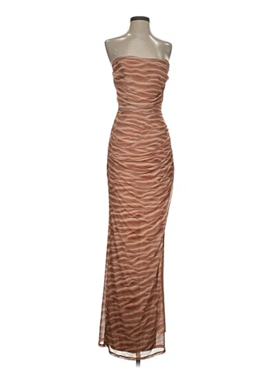Pre-owned Asos Design Cocktail Dress In Brown
