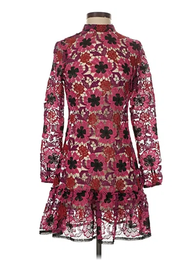 Pre-owned Asos Design Cocktail Dress In Burgundy