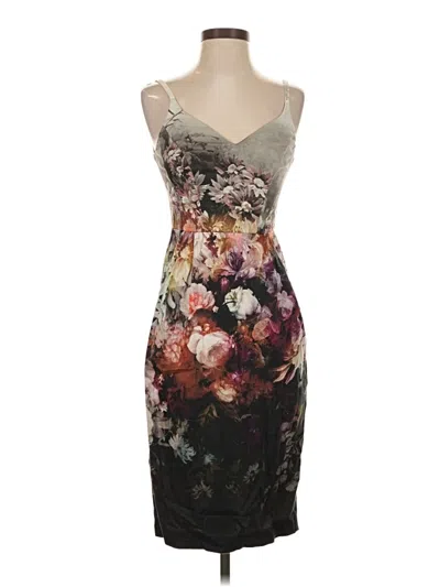 Pre-owned Asos Design Cocktail Dress In Gray