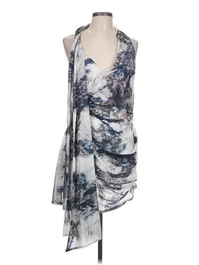 Pre-owned Asos Design Cocktail Dress In Gray