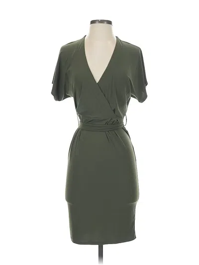 Pre-owned Asos Design Cocktail Dress In Green