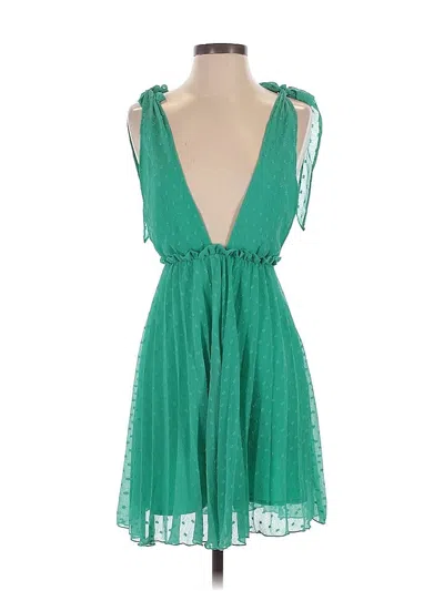 Pre-owned Asos Design Cocktail Dress In Green