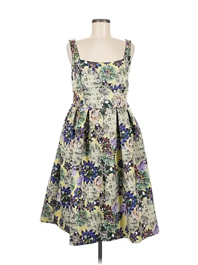 Pre-owned Asos Design Cocktail Dress In Green