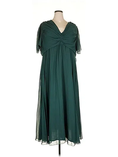 Pre-owned Asos Design Cocktail Dress In Green