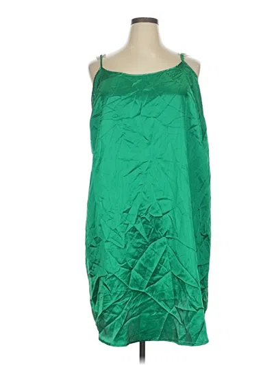 Pre-owned Asos Design Cocktail Dress In Green
