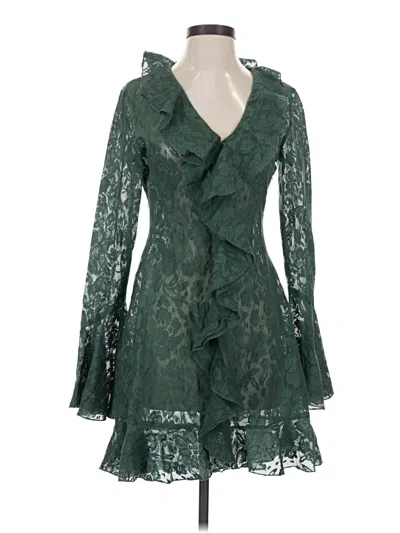 Pre-owned Asos Design Cocktail Dress In Green