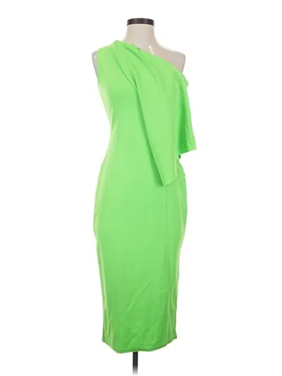 Pre-owned Asos Design Cocktail Dress In Green