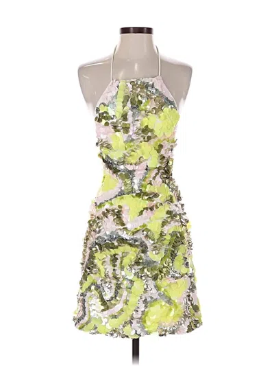 Pre-owned Asos Design Cocktail Dress In Green