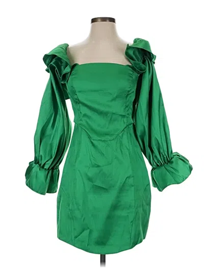 Pre-owned Asos Design Cocktail Dress In Green