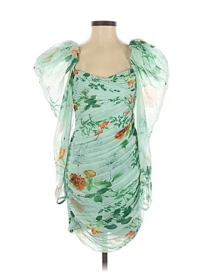 Pre-owned Asos Design Cocktail Dress In Green