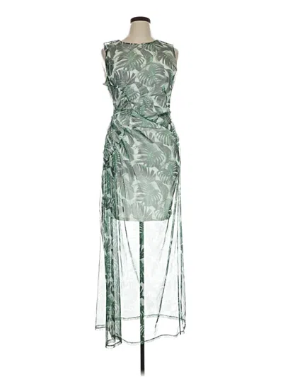 Pre-owned Asos Design Cocktail Dress In Green