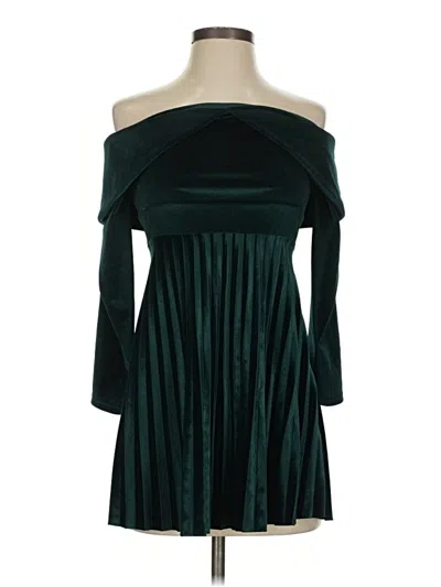 Pre-owned Asos Design Cocktail Dress In Green