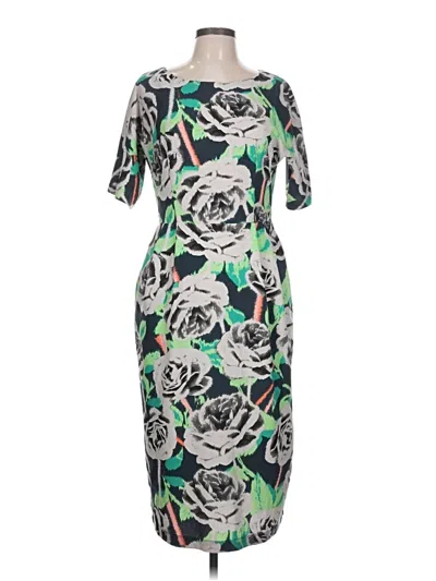 Pre-owned Asos Design Cocktail Dress In Green