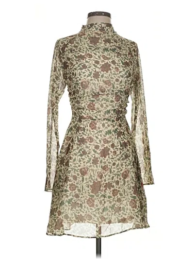 Pre-owned Asos Design Cocktail Dress In Green